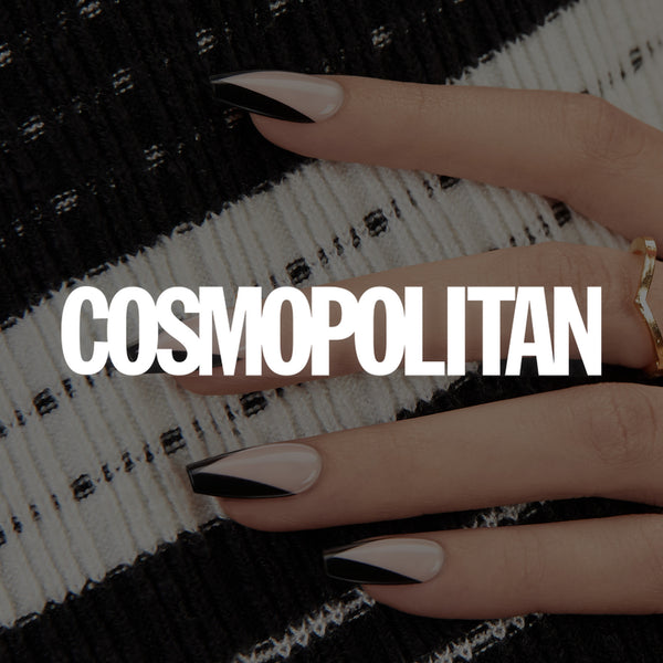 Cosmopolitan featuring Dashing Diva MAGIC PRESS All Nighter press on gel nails.