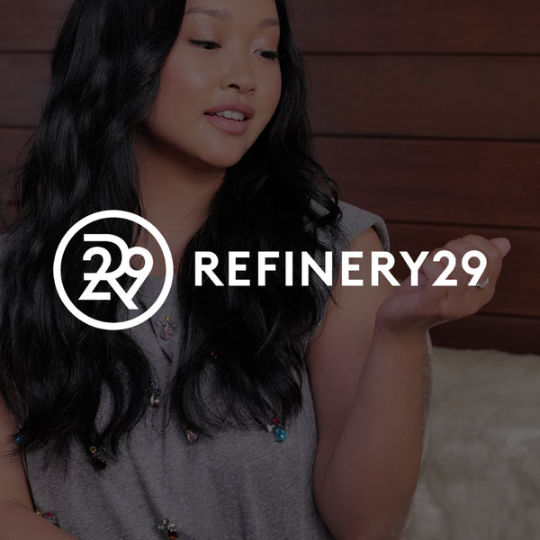 Refinery 29 featuring Lana Condor for GLAZE semi cured gel nail strips by Dashing Diva.