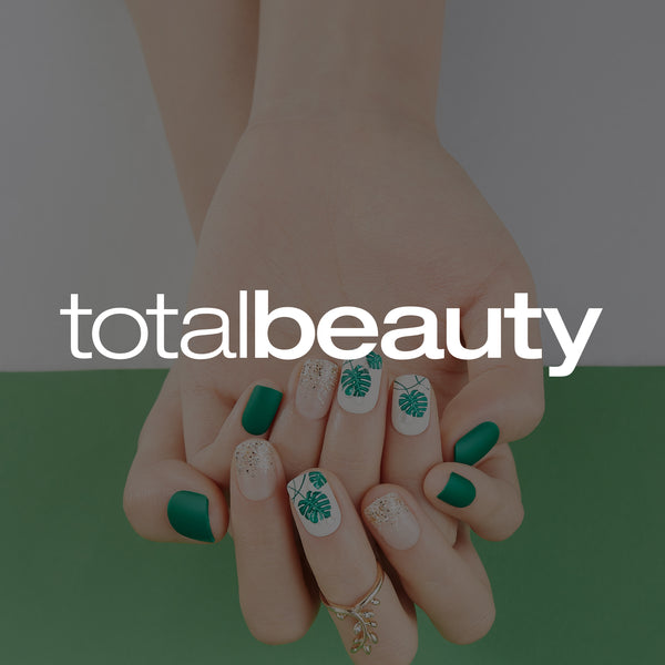 total beauty featuring Caribbean Holiday MAGIC PRESS press-on gel nails.