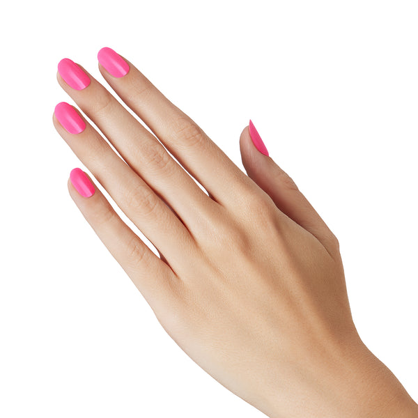 Will burst with flavor; will not burst your bubble. A matching mani/pedi set of semi-cured hot pink gel nail strips with mega volume and maximum shine