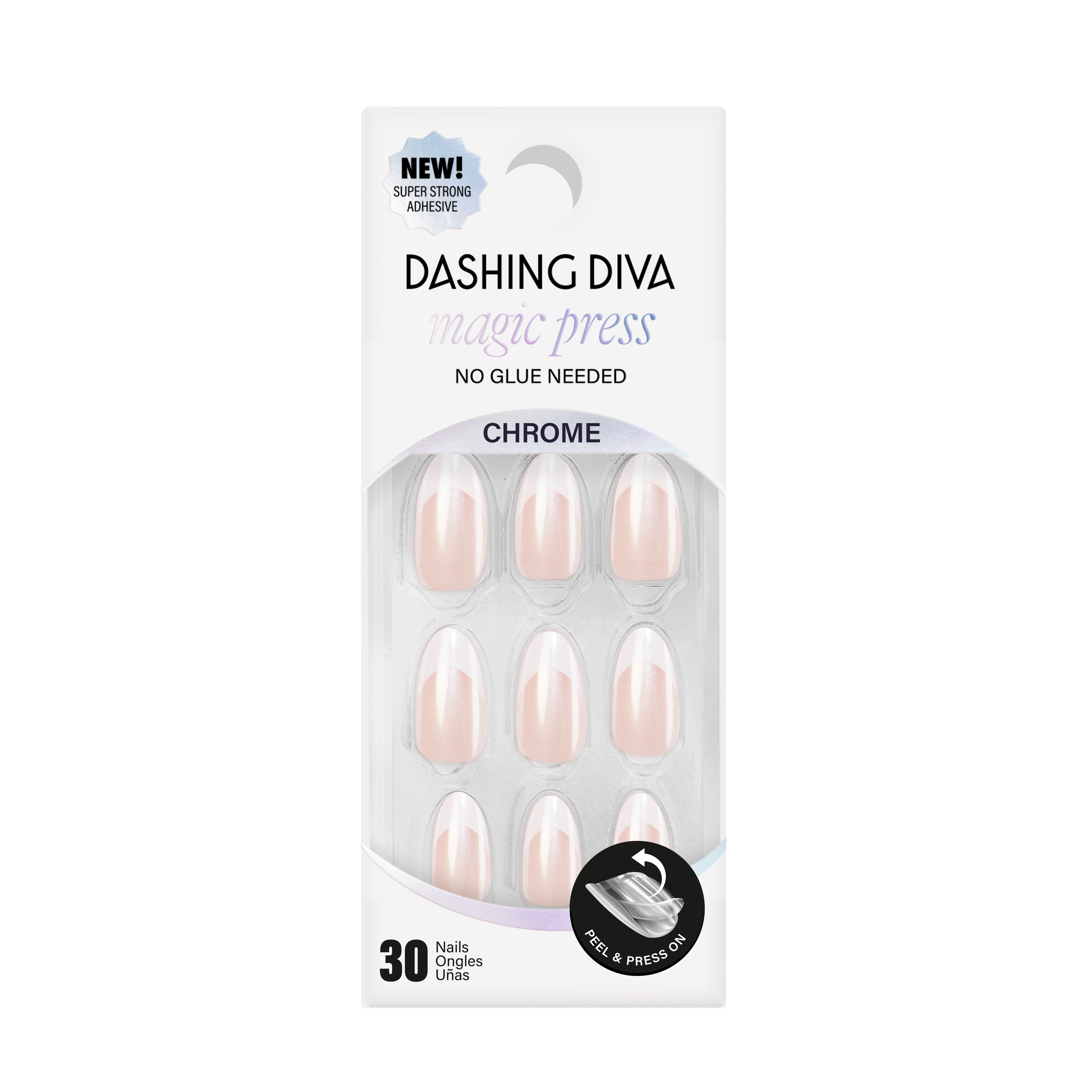 French Glaze Almond – Nude Chrome French Tip Nails – Dashing Diva French Glaze Almond – Nude Chrome French Tip Nails – Dashing Diva