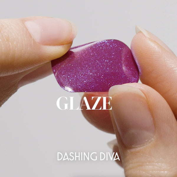 How to apply Dashing Diva GLAZE semi cured gel nail strips