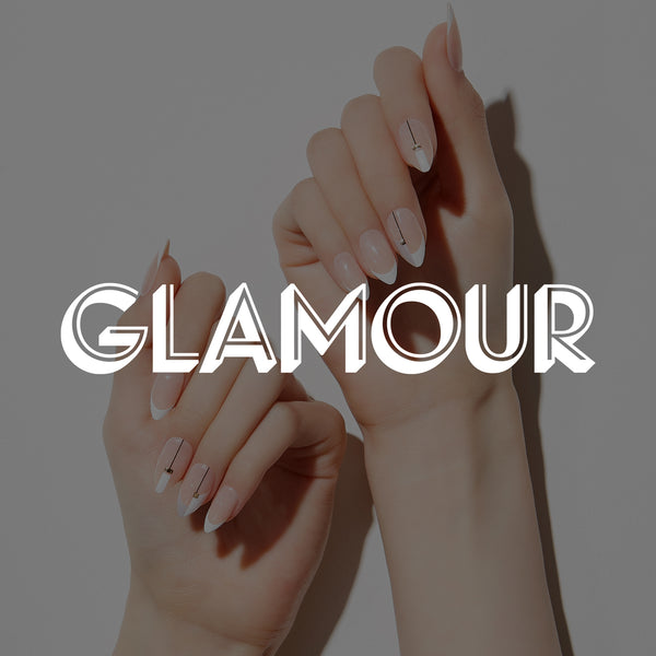 Glamour featuring Dashing Diva Urban Chic MAGIC PRESS long stiletto press on gel nails.
