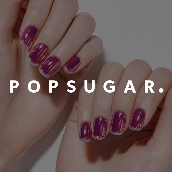 Pop Sugar featuring Electric Orchid MAGIC PRESS press-on gel nails.