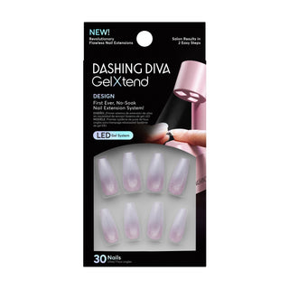 A true ready-to-wear LED nail extension, designed with pro-level nail art and effects for an instant, salon-like result. Achieve length and salon-strength with a superior 14-day wear—in just two simple steps.