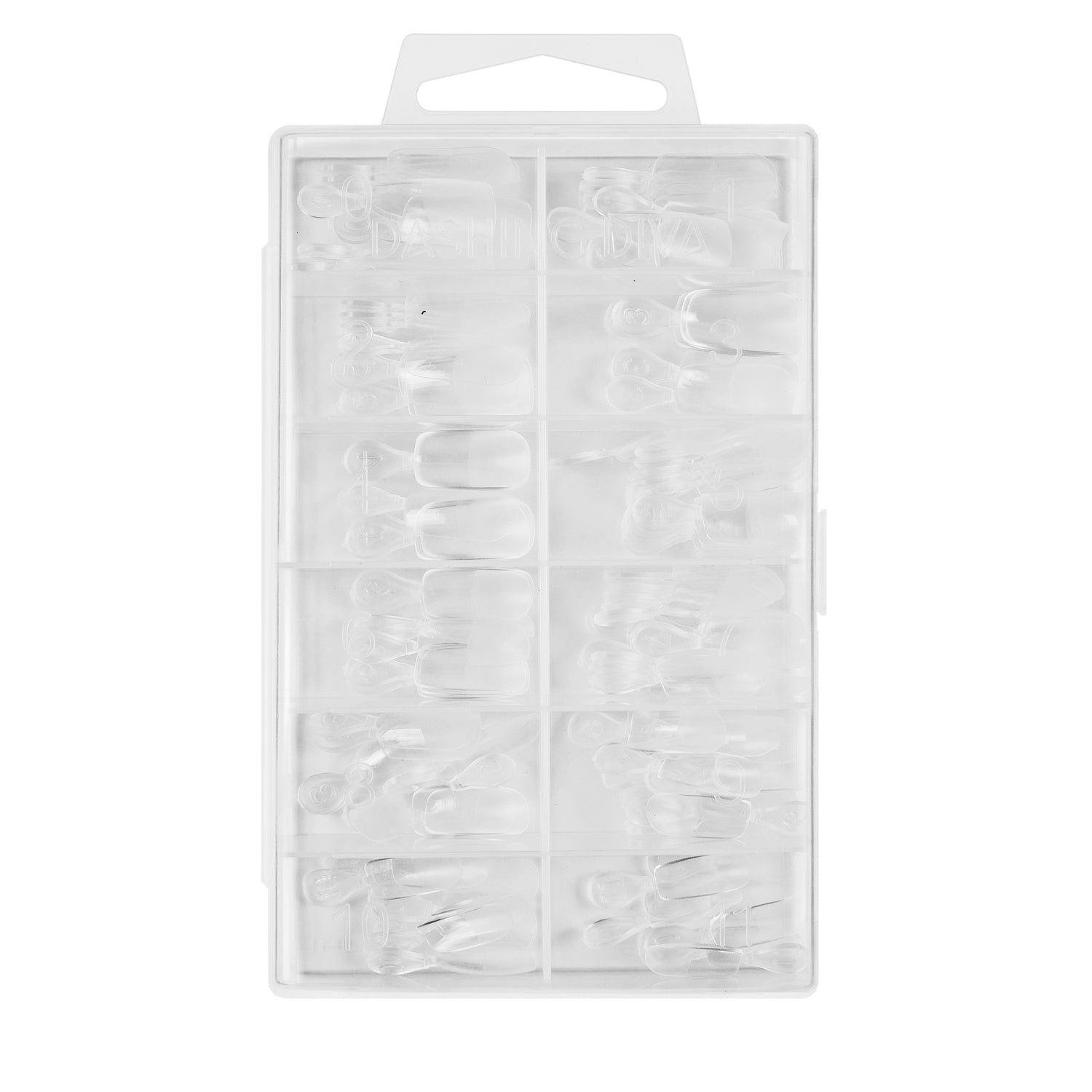 GelXtend Nail Tips - Clear, Medium Square