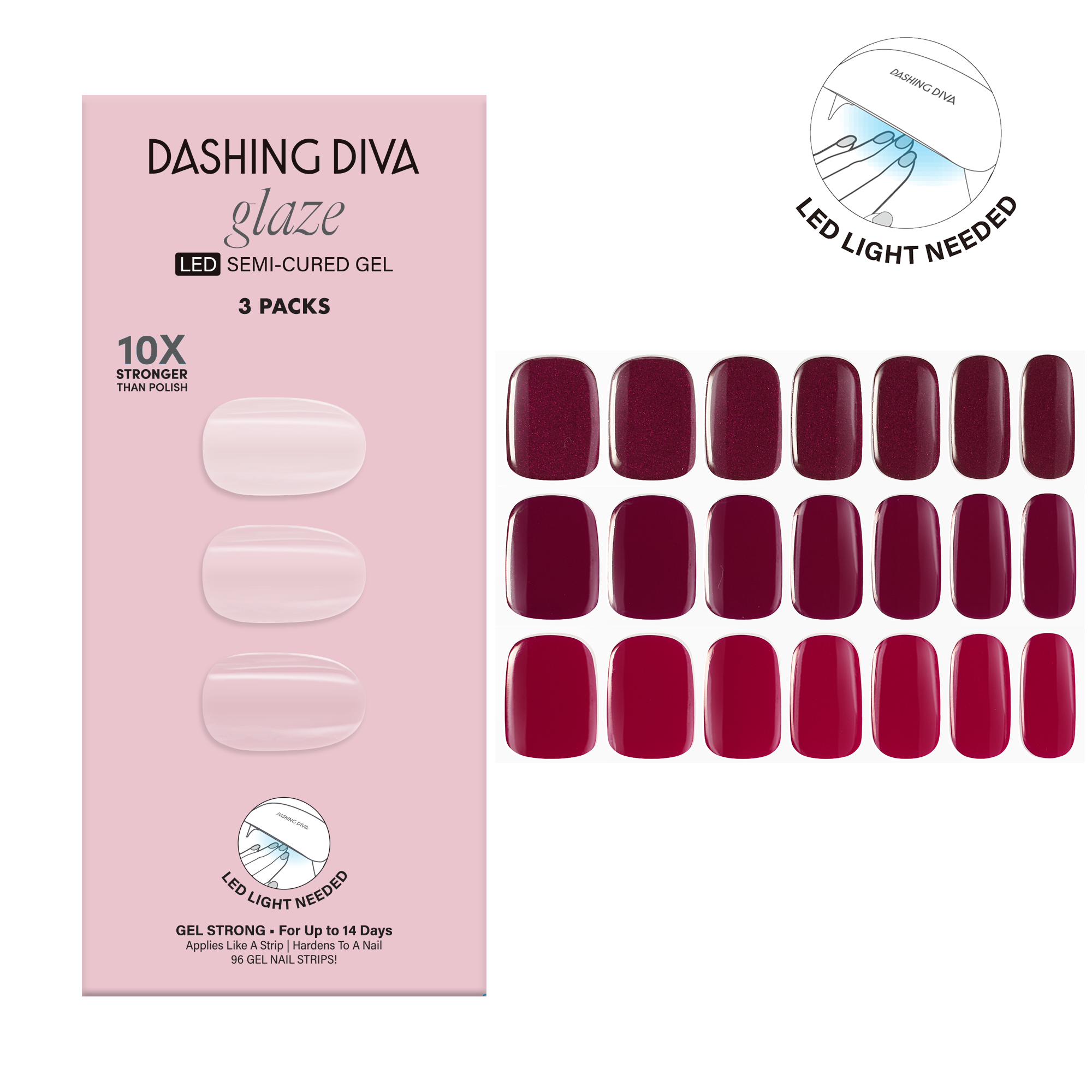 GeLife Soak-Off Gel Top Coat Von Dashing Diva – UV/LED Härtbar, Für Langanhaltenden Nagellack-Glanz