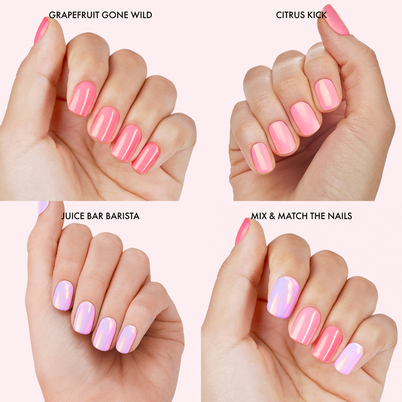 Pretty In Pink Chrome Mani Bundle