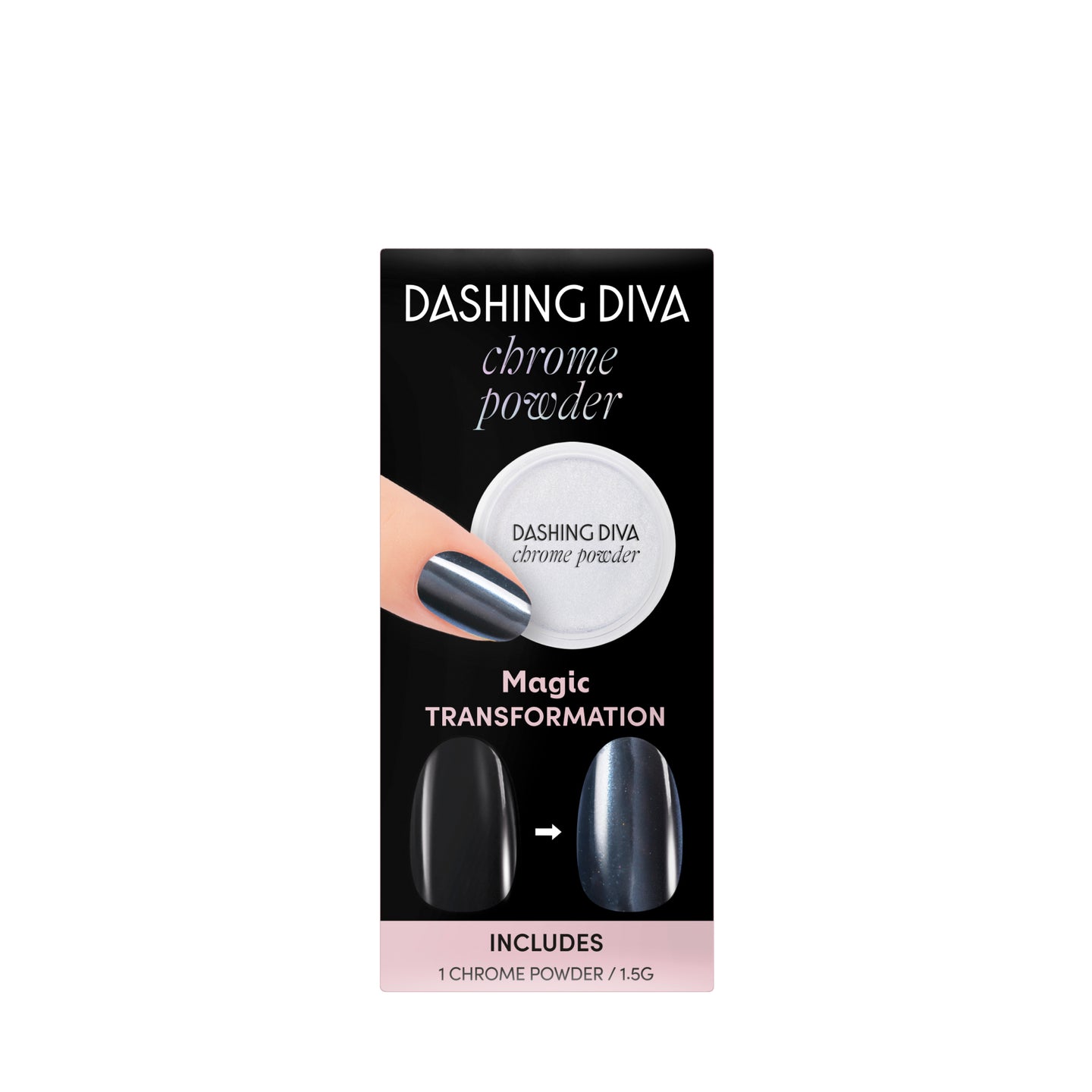 White Pearl – Chrome Powder for Gel Polish – Dashing Diva