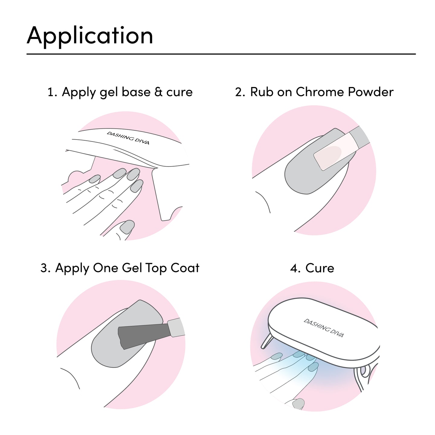 Chrome Ice – Chrome Powder for One Gel – Dashing Diva
