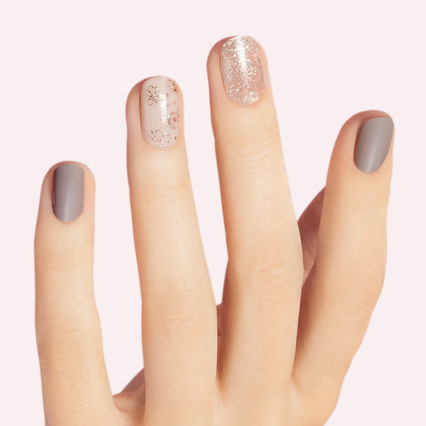 Lavender Dreams – Gloss Gray and Ivory Gel Nail Strips – Dashing Diva Lavender Dreams – Gloss Gray and Ivory Gel Nail Strips – Dashing Diva