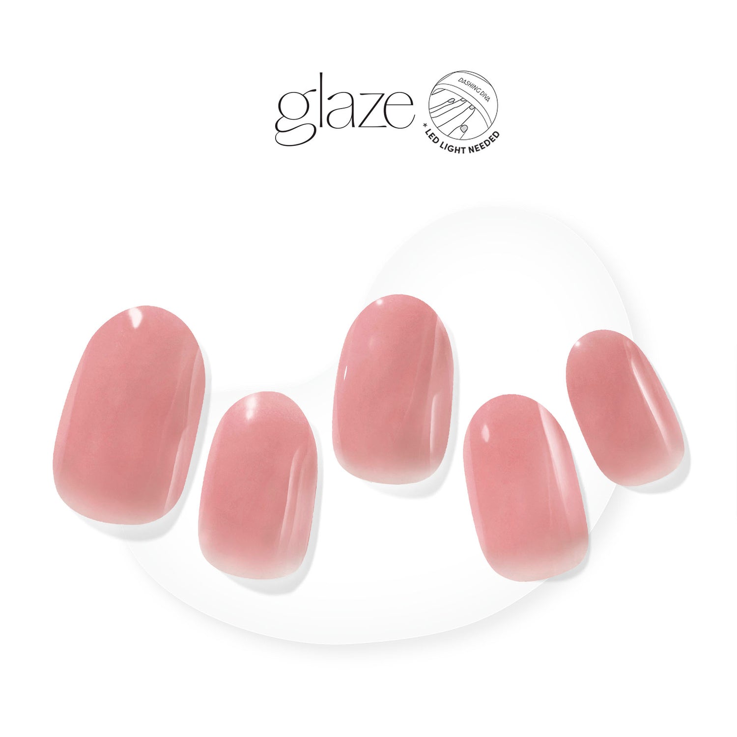 No one rocks blush like you, babe. Semi-cured, mauve pink gel nail strips with mega volume & a sheer finish.