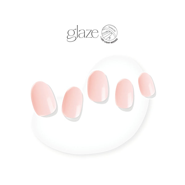 Sheer Peach - Semi-cured Gel Nail Strips – GLAZE Strong by Dashing