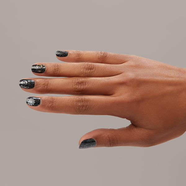  Her nail art is what deems her the good witch. Premium nail art stickers featuring gold & silver foil stars, moons, black cats, bats, spiderwebs, and more!