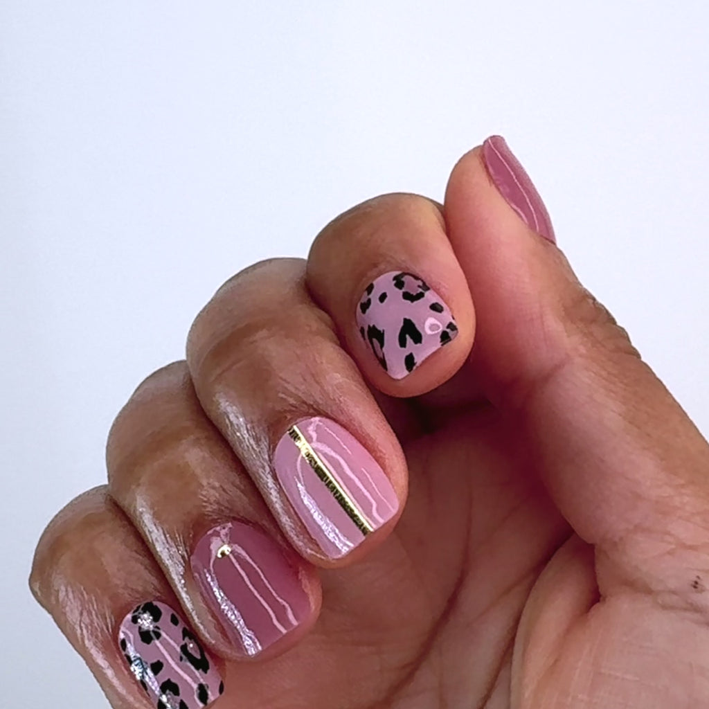 Cheerful Cheetah - Pink Cheetah Nails - Dashing Diva – Dashing Diva