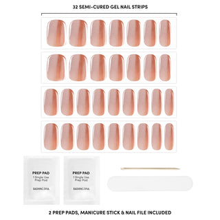 Gel nail strip sizing chart, manicure stick, Nail file 