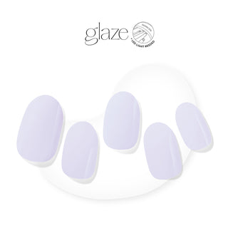 Dashing Diva GLAZE Summer lavender semi-cured gel nail strips.