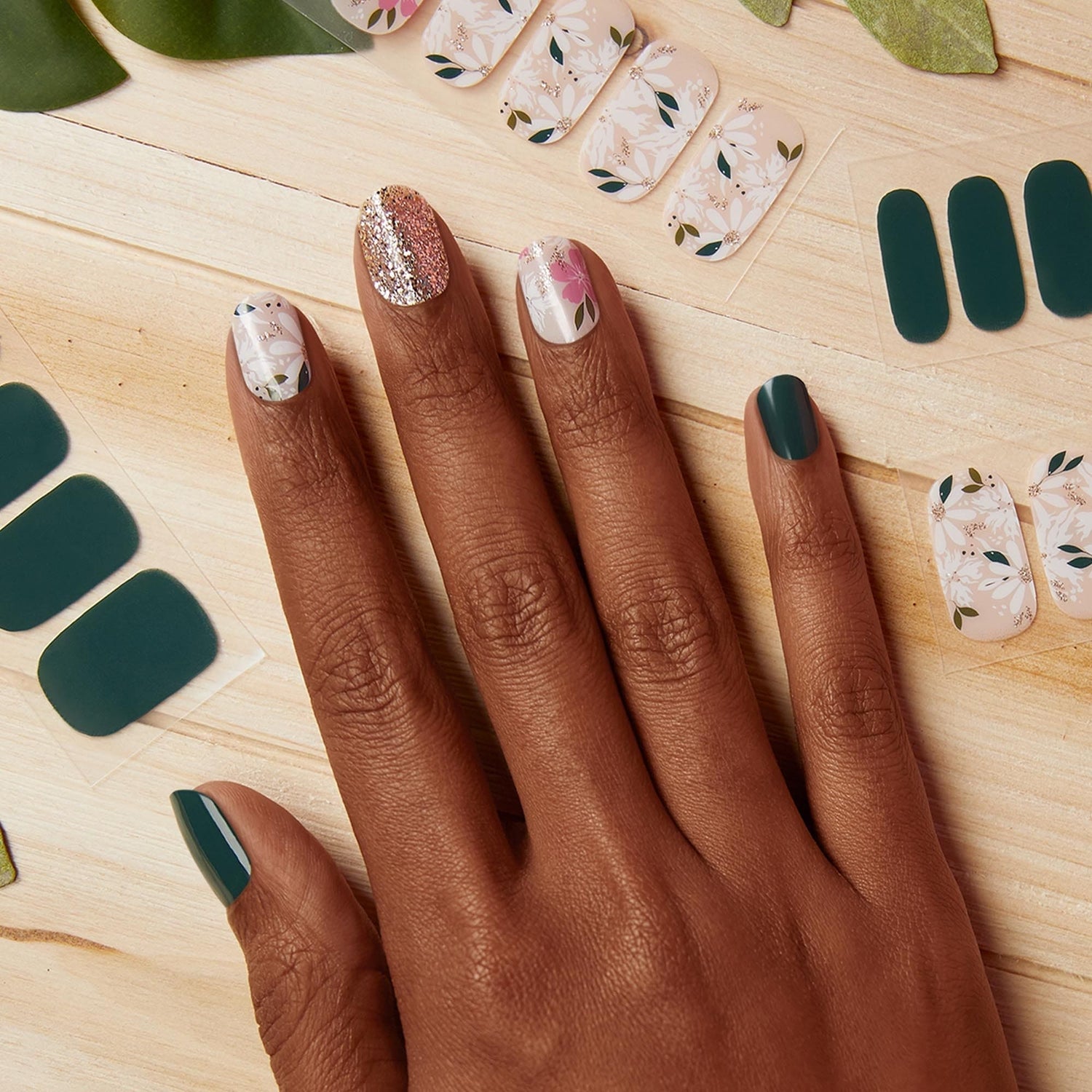 Magnolia Vine Fall Floral Nails Dashing Diva Dashing Diva