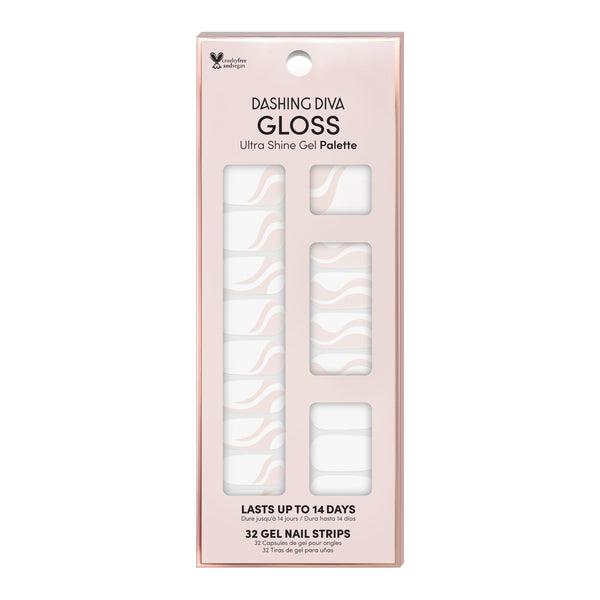 Classic White French Tip Semi Cured Gel Nail Strips| Happy-Go-Lucky | Danni  &