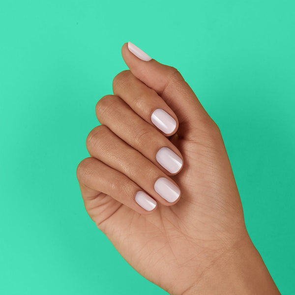 Dreamy, soft baby pink gel NAIL strips with a glossy, high shine finish