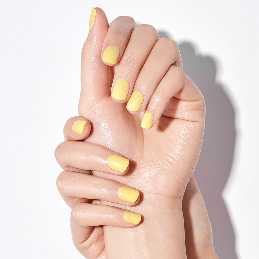 Yellow acrylic nails | Acrylic nails yellow, Yellow nails, French tip acrylic  nails