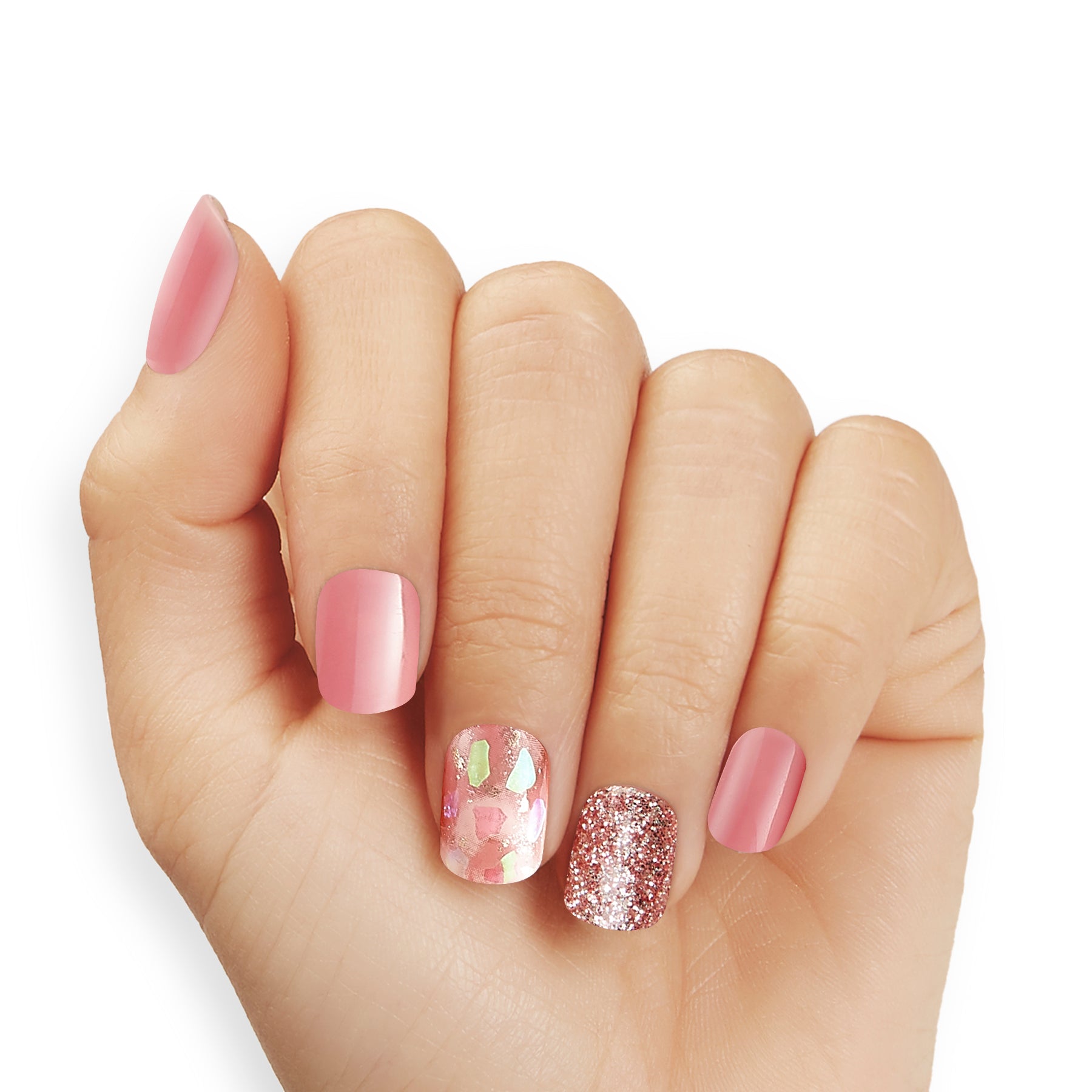 Nail Art │ Pink Satin Paisley manicure done with Silicone Mat